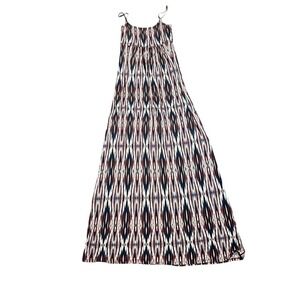 ANA NEW APROACH sleeveless fitted long dress size s multicolour